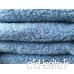 Merino Couverture bébé Unie en Pure Laine Couverture 140 x 100cm Woolmark Bleu Coverture - B01001DYAQ
